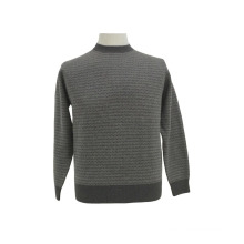 Pull manches longues col rond en laine / cachemire yak